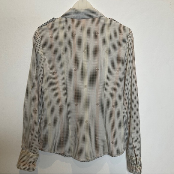 Tory Burch Brigitte Silk Dotted All Over Logo in Pastel Size 2 - Picture 10 of 15